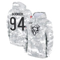 C.Bears #94 Austin Booker Player Arctic Camo Salute to Service Pullover Hoodies Limited Kdoa Stitched Jerseys