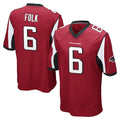 A.Falcons #6 Nick Folk Player Red Color Vapor Home Game Kdoa Stitched Jerseys