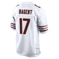 C.Bears #17 Tyson Bagent Player White Home Game Kdoa Stitched Jerseys