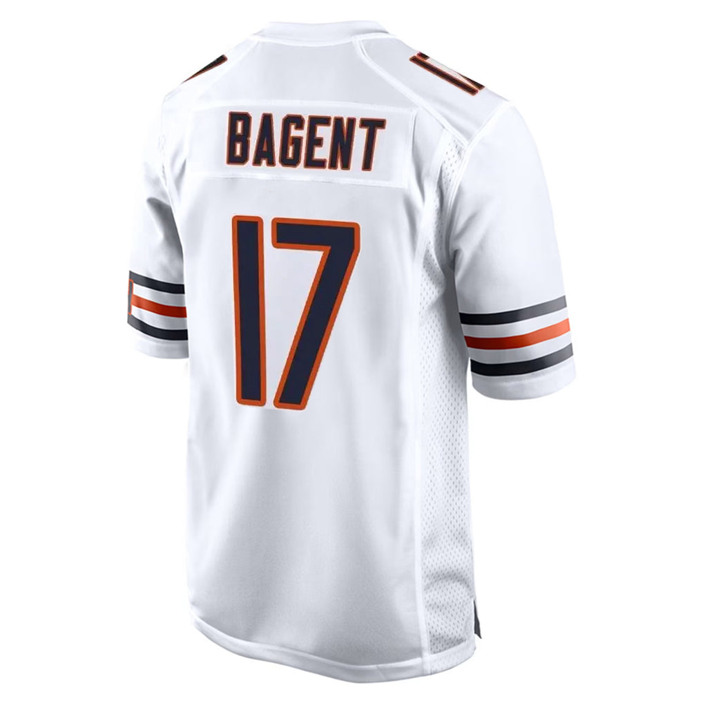 C.Bears #17 Tyson Bagent Player White Home Game Kdoa Stitched Jerseys