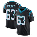 C.Panthers #63 Rasheed Walker Player Black Vapor Untouchable Limited Game Kdoa Stitched Jerseys (2)