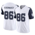 D.Cowboys #86 Luke Schoonmaker Player White-Navy Limited Vapor F.U.S.E. Home Game Xdoa Stitched Jerseys