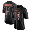 C.Bears #14 Kalif Raymond Player Carbon Black Fashion Game Kdoa Stitched Jerseys