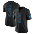 D.Lions #3 Jack Fox Player Black Impact Limited Home Game Kdoa Stitched Jerseys