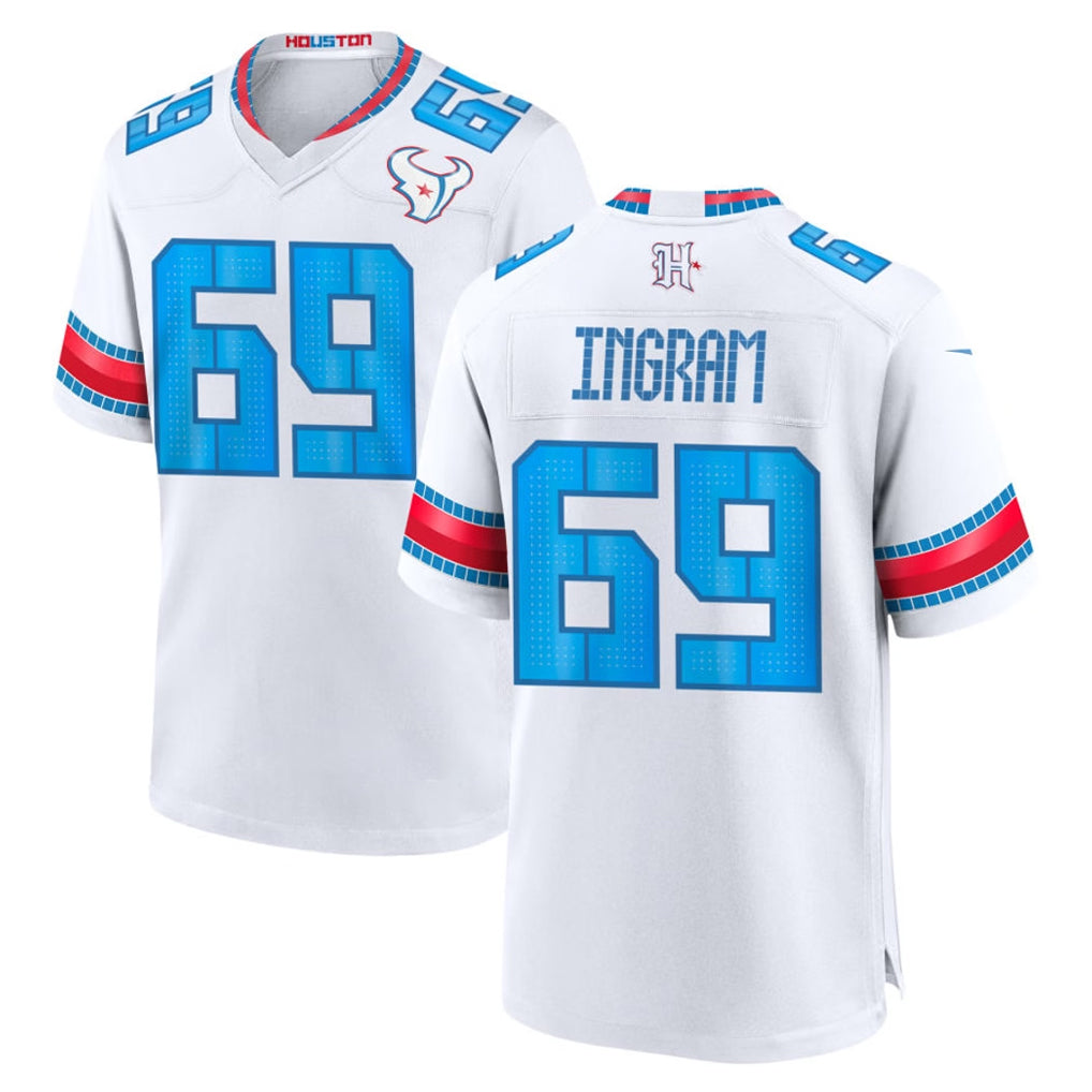 H.Texans #69 Edward Ingram Player Whtie 2026 Rivalries Vapor Home Game Kdoa Stitched jerseys