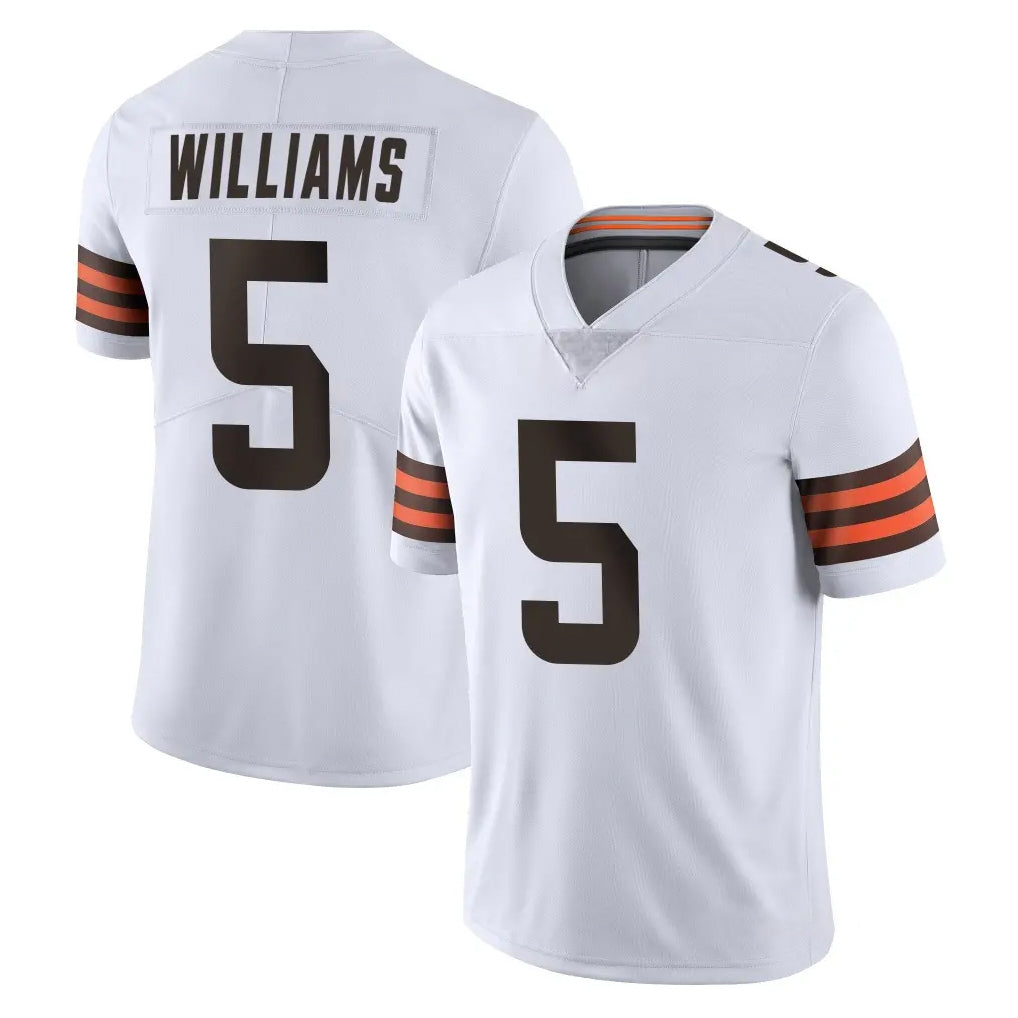 C.Browns #5 Quincy Williams Player White Vapor Untouchable Limited Home Game Kdoa Stitched Jerseys