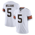 C.Browns #5 Quincy Williams Player White Vapor Untouchable Limited Home Game Kdoa Stitched Jerseys