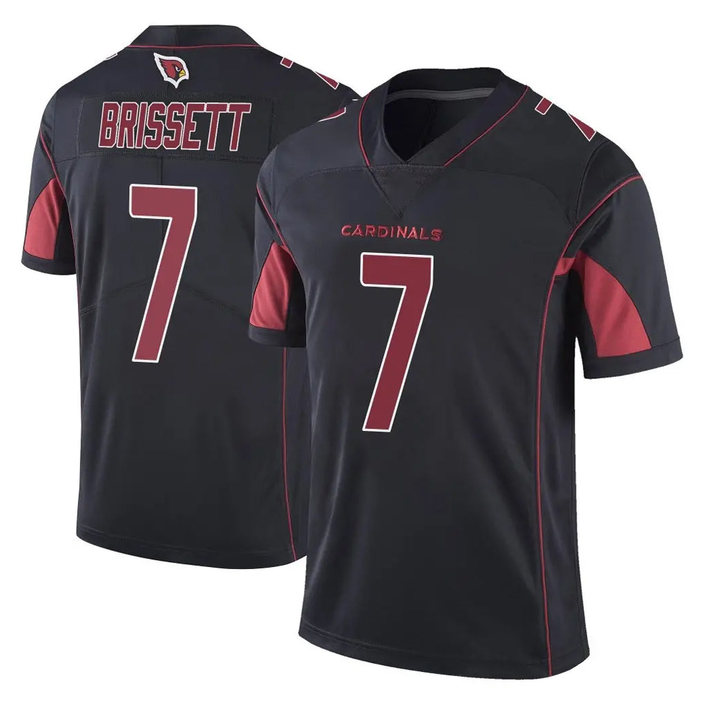 A.Cardinals #7 Jacoby Brissett Player Black Limited Color Rush Vapor Untouchable Home Game Kdoa Stitched Jerseys