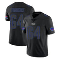 B.Bills #64 O'Cyrus Torrence Player Black Impact Limited Home Game Kdoa Stitched Jerseys