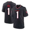 H.Texans #1 Tank Dell Player Navy Team Home Game Kdoa Stitched Jerseys