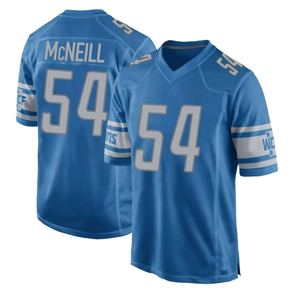 D.Lions #54 Alim McNeill Player Blue Home Game Kdoa Stitched Jerseys
