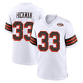 C.Browns #33 Ronnie Hickman Player White Alternate Home Game Kdoa Stitched Jerseys