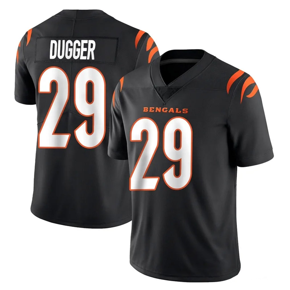 C.Bengals #29 Kyle Dugger Player Black Vapor Untouchable Limited Home Game Kdoa Stitched Jerseys