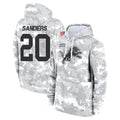 D.Lions #20 Barry Sanders Player Arctic Camo Salute to Service Hoodies Limited Game Kdoa Stitched Jerseys