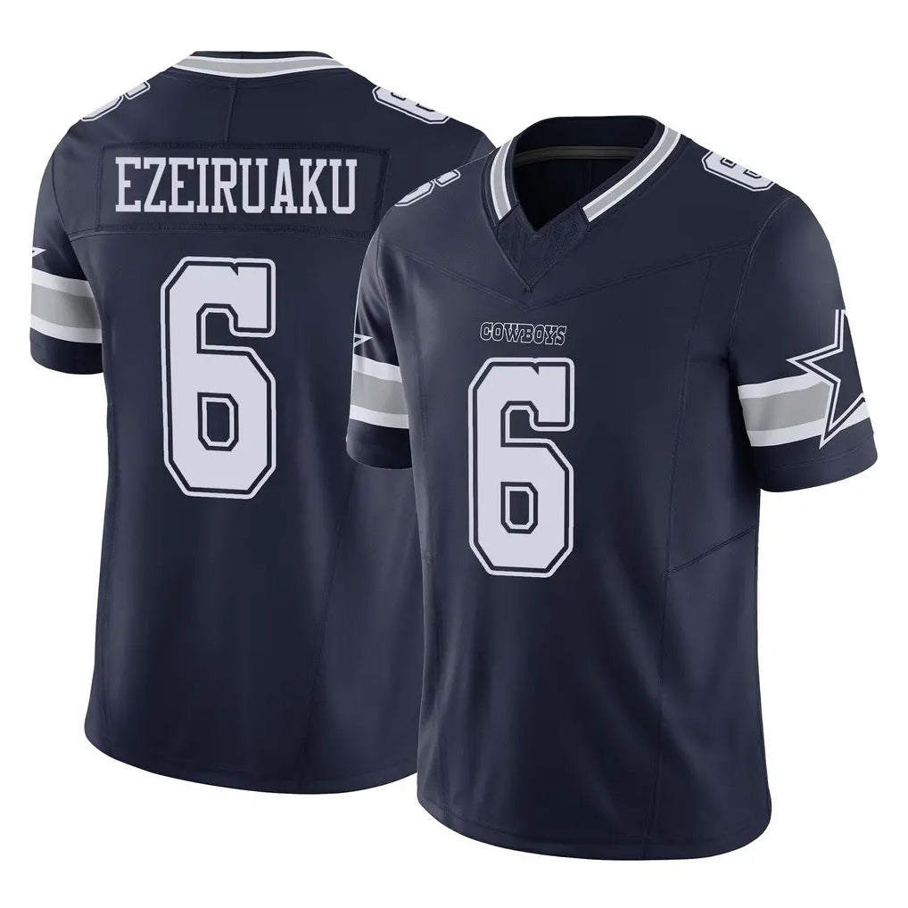 D.Cowboys #6 Donovan Ezeiruaku Player Navy Limited Vapor F.U.S.E. Home Game Xdoa Stitched Jerseys