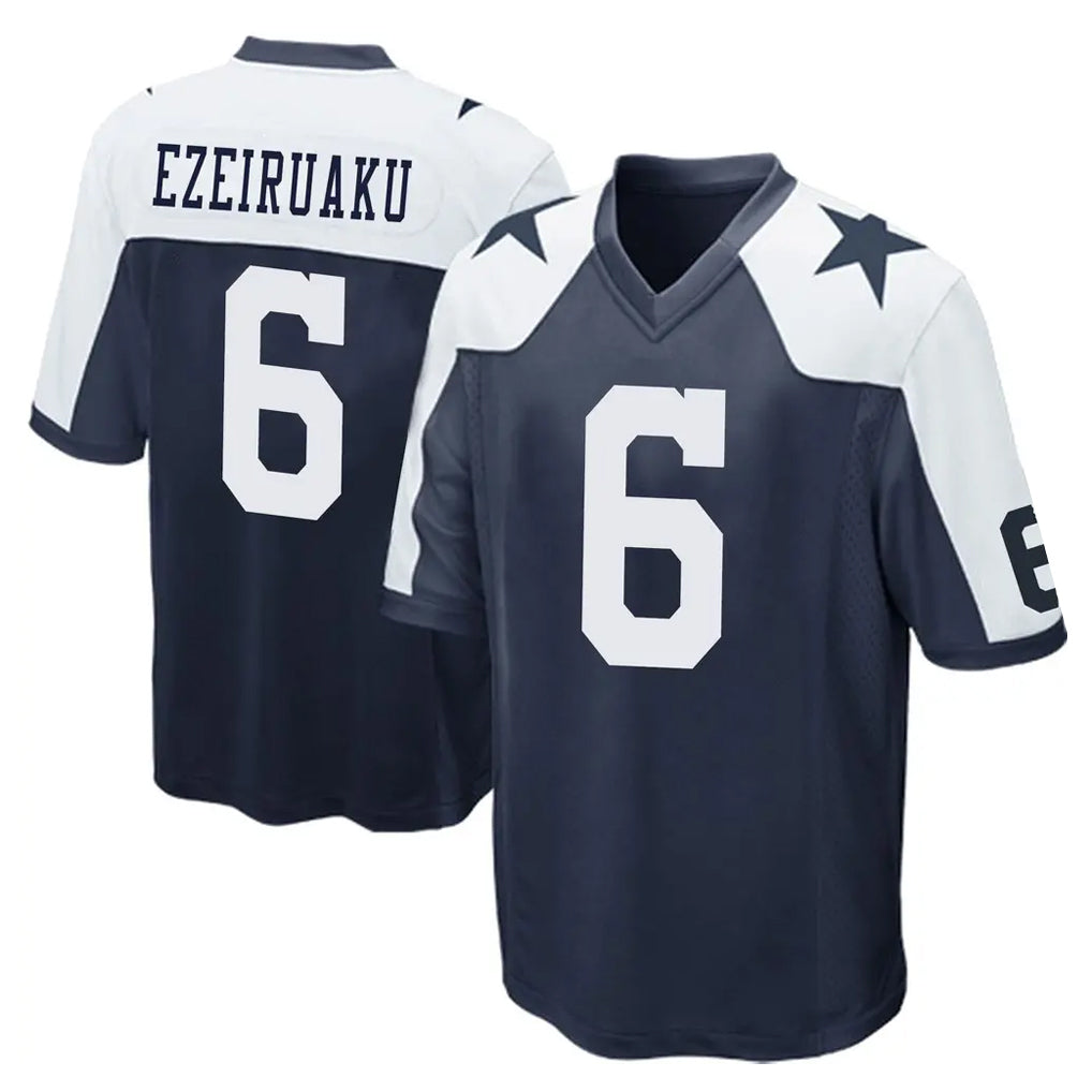 D.Cowboys #6 Donovan Ezeiruaku Player Navy-White Alternate Home Game Xdoa Stitched Jerseys