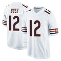 C.Bears #12 Devin Bush Player White Home Game Kdoa Stitched Jerseys