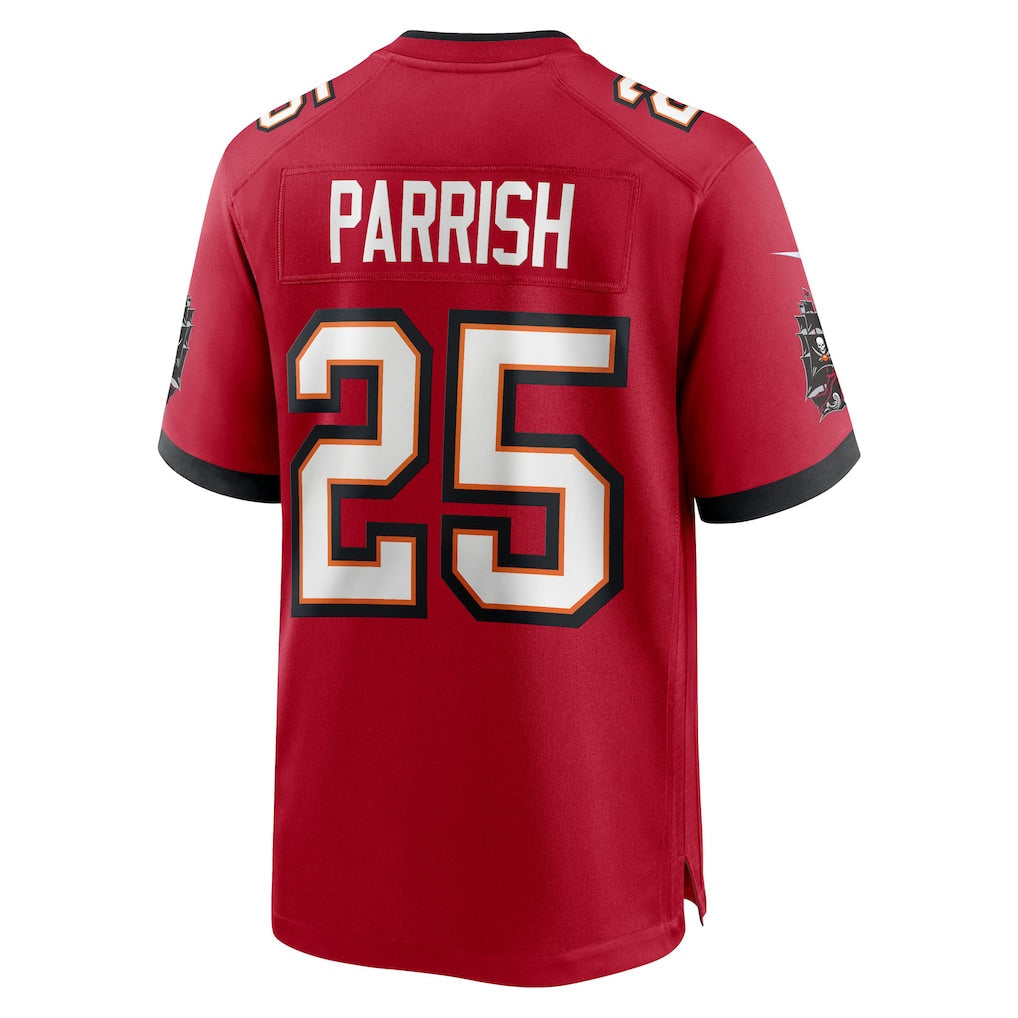 Kdoa TB.Buccaneers #25 Jacob Parrish Red Team Game Jersey