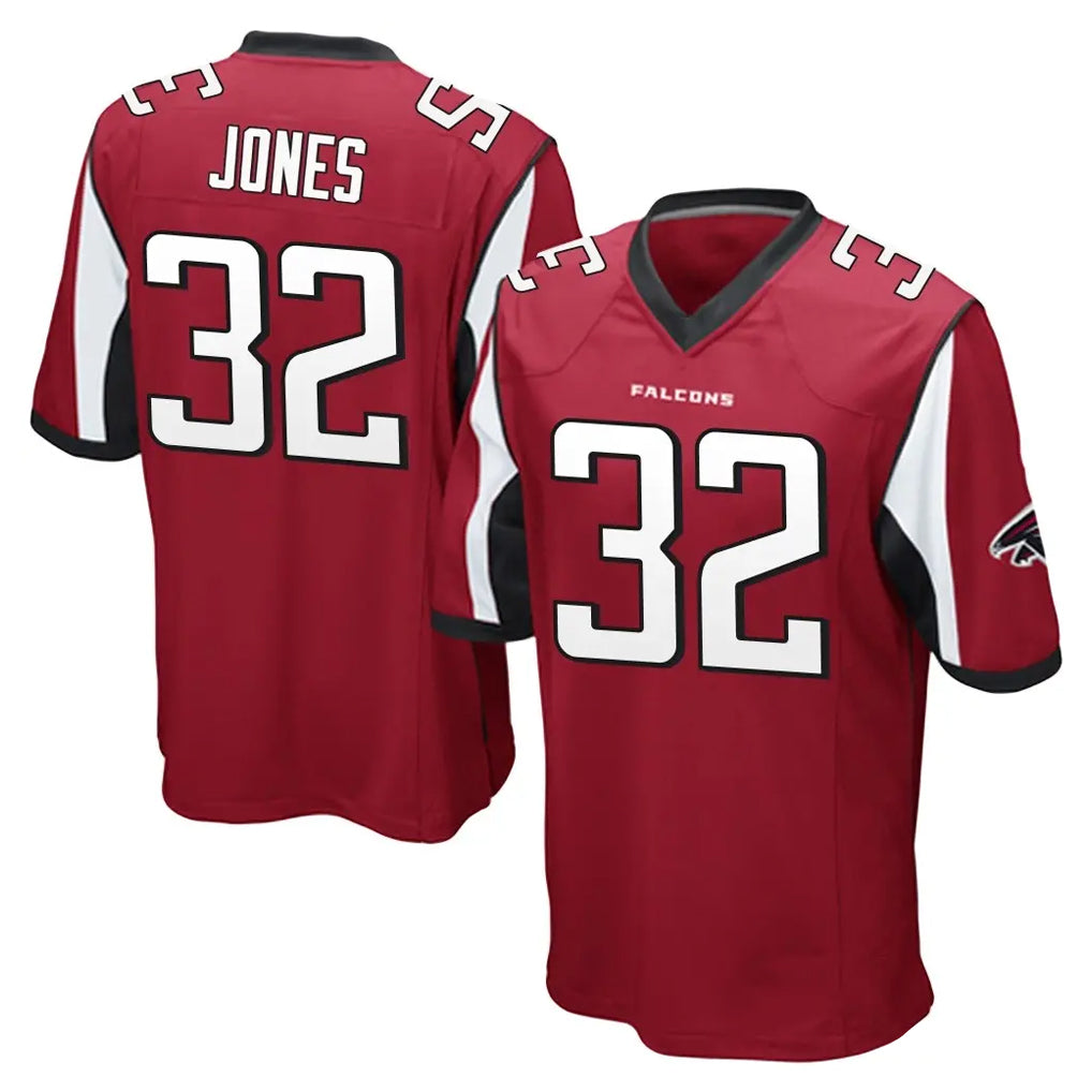 A.Falcons #32 Cash Jones Player Red Color Vapor Home Game Kdoa Stitched Jerseys