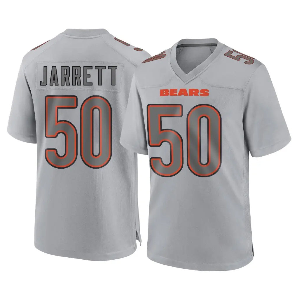 C.Bears #50 Grady Jarrett Player Gray Atmosphere Fashion Game Kdoa Stitched Jerseys