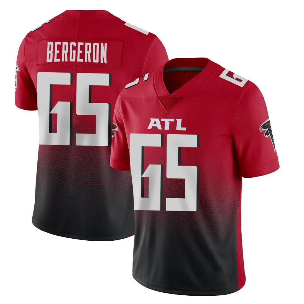 A.Falcons #65 Matthew Bergeron Player Red Vapor Untouchable Limited Home Game Kdoa Stitched Jerseys