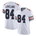 C.Bears #84 Colston Loveland Player White Classic Vapor Limited Home Game Kdoa Stitched Jerseys