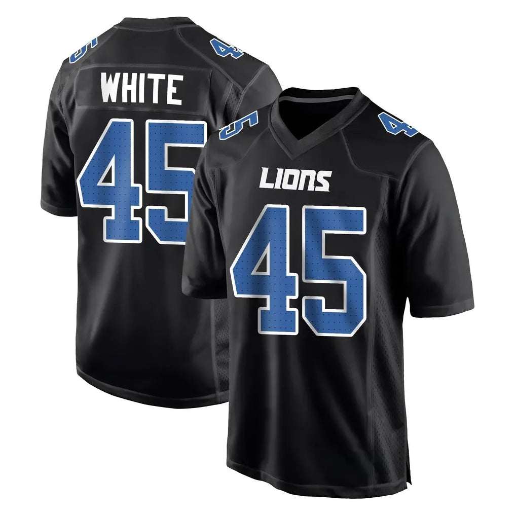D.Lions #45 Devin White Player Black Fashion Home Game Kdoa Stitched Jerseys