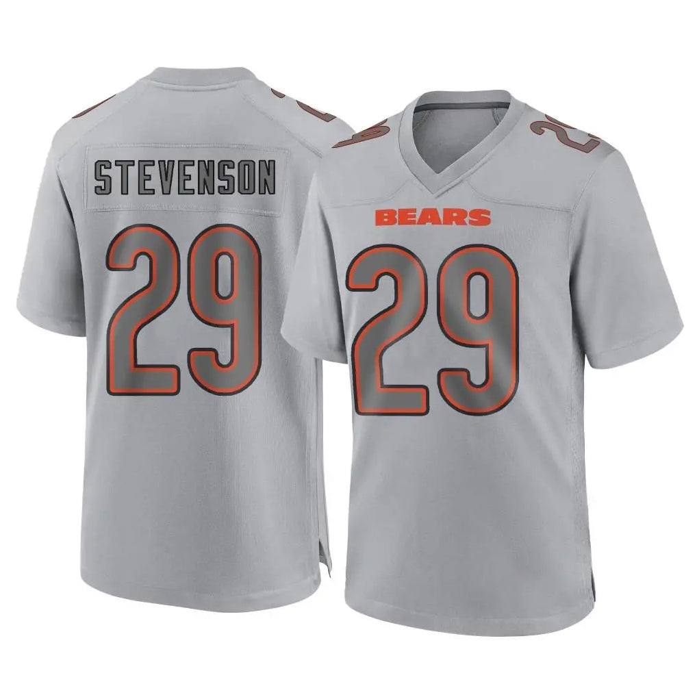 C.Bears #29 Tyrique Stevenson Player Gray Atmosphere Fashion Game Kdoa Stitched Jerseys