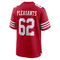 Kdoa SF.49ers #62 Austen Pleasants Scarlet Team Game Jersey