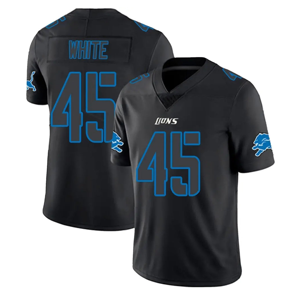 D.Lions #45 Devin White Player Black Impact Limited Home Game Kdoa Stitched Jerseys