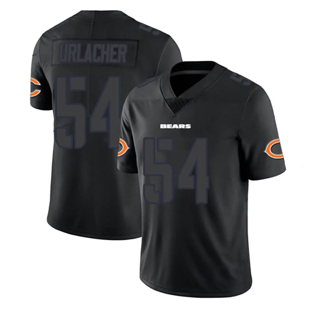 C.Bears #54 Brian Urlacher Player Black Impact Limited Game Kdoa Stitched Jerseys