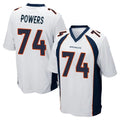 D.Broncos #74 Ben Powers Player White Game Kdoa Stitched Jerseys