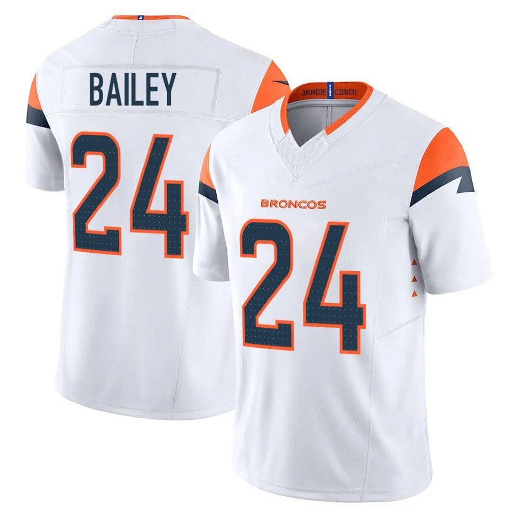 D.Broncos #24 Champ Bailey Player White Limited Vapor F.U.S.E. Home Game Kdoa Stitched Jerseys