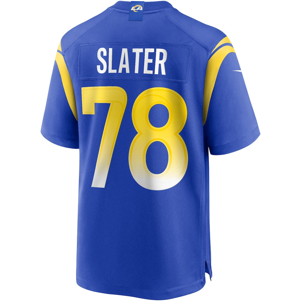 Kdoa LA.Rams #78 Jackie Slater Royal Game Retired Player Jersey