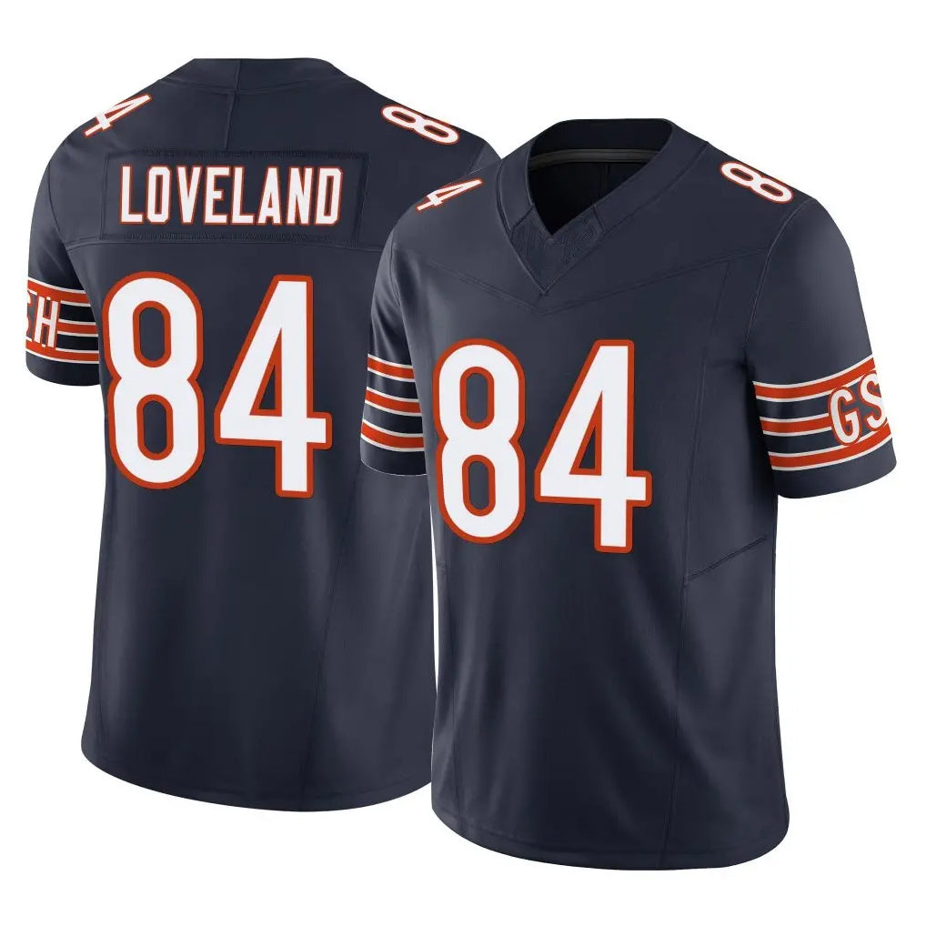 C.Bears #84 Colston Loveland Player Navy Vapor F.U.S.E. Limited Home Game Kdoa Stitched Jerseys