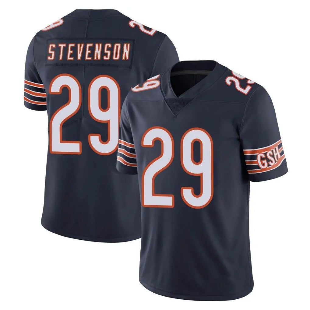 C.Bears #29 Tyrique Stevenson Player Navy Vapor Untouchable Limited Home Game Kdoa Stitched Jerseys