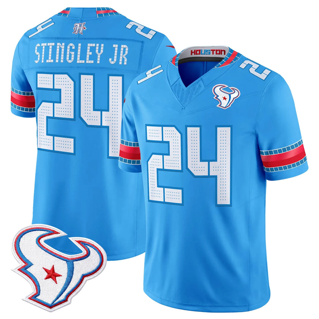 H.Texans #24 Derek Stingley Jr. Player Blue 2026 Rivalries Vapor Limited Home Game Kdoa Stitched jerseys