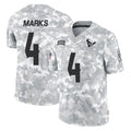 H.Texans #4 Woody Marks Player Arctic Camo Salute To Service Limited Game Kdoa Stitched Jerseys
