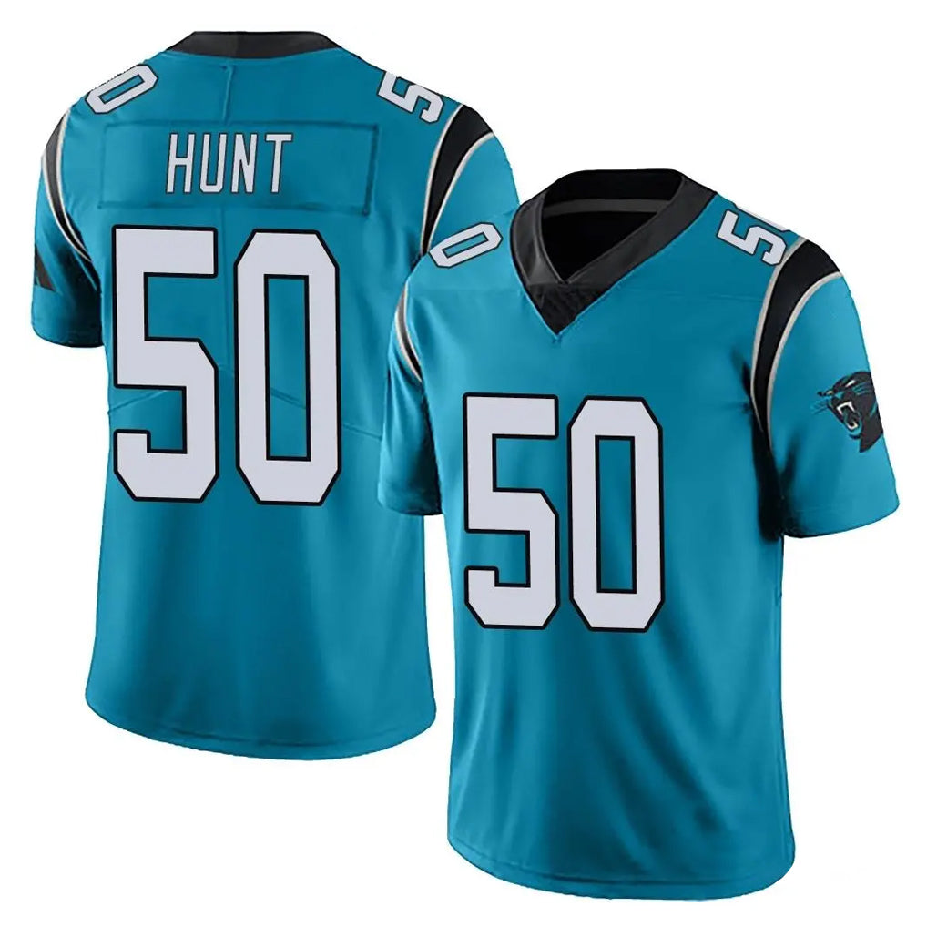 C.Panthers #50 Robert Hunt Player Blue Vapor Untouchable Limited Game Kdoa Stitched Jerseys