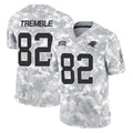 C.Panthers #82 Tommy Tremble Player Arctic Camo Salute to Service Limited Game Kdoa Stitched Jerseys