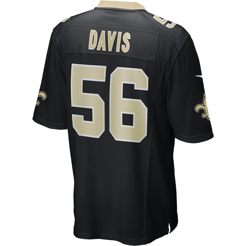 Kdoa NO.Saints #56 Demario Davis Black Game Jersey