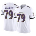 B.Ravens #79 Ronnie Stanley Player White Vapor F.U.S.E. Limited Home Game Kdoa Stitched Jerseys