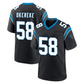 C.Panthers #58 Bobby Okereke Player Black Vapor Untouchable Limited Game Kdoa Stitched Jerseys