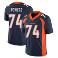D.Broncos #74 Ben Powers Player Navy Vapor Untouchable Limited Game Kdoa Stitched Jerseys