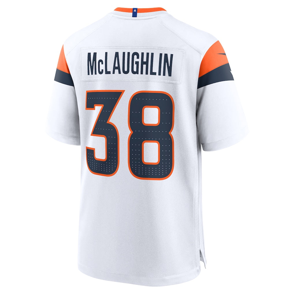 Kdoa D.Broncos #38 Jaleel McLaughlin White Game Jersey