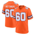 D.Broncos #60 Luke Wattenberg Player Orange Alternate Collection Throwback Game Kdoa Stitched Jerseys