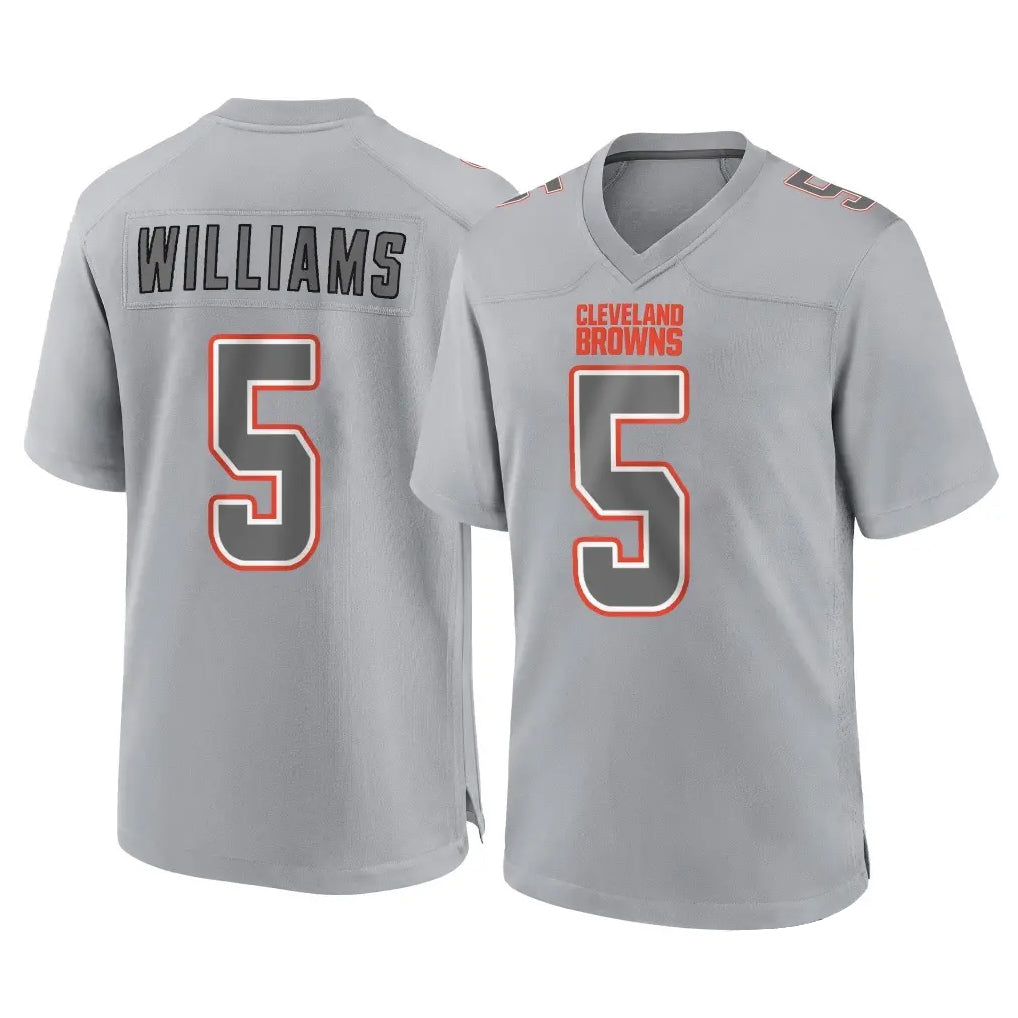 C.Browns #5 Quincy Williams Player Gray Atmosphere Fashion Game Kdoa Stitched Jerseys