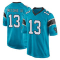 C.Panthers #13 John Metchie III Player Blue Game Kdoa Stitched Jerseys