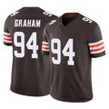 C.Browns #94 Mason Graham Player Brown Vapor F.U.S.E. Limited Home Game Kdoa Stitched Jerseys