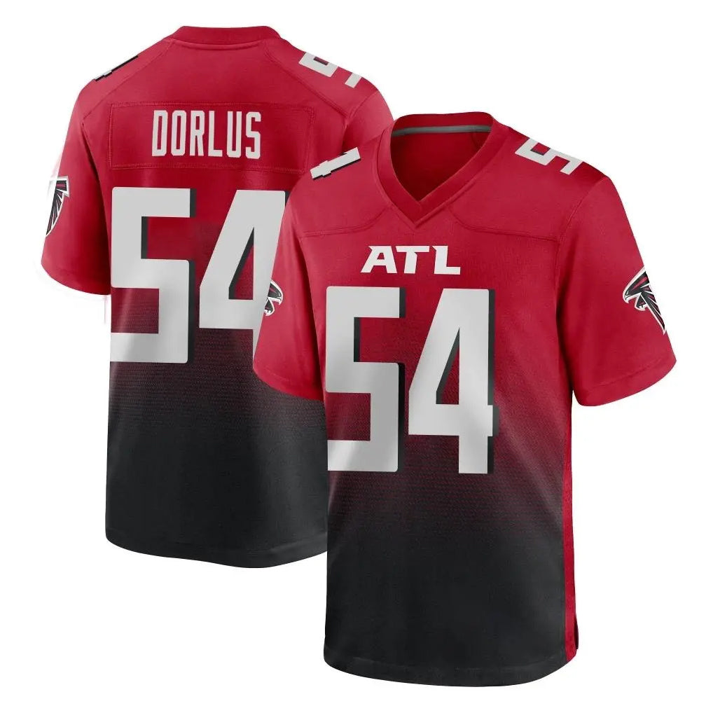 A.Falcons #54 Brandon Dorlus Player Red Home Game Kdoa Stitched Jerseys